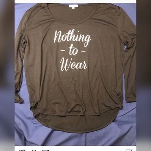 Women Nothing to Wear cotton shirt